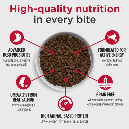 Nulo FreeStyle Grain Free Dry Dog Food -  Salmon & Peas - 4.5lb Bag